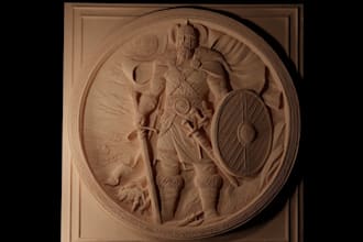 do bas relief sculpting,stl for cnc printing,embossed and debossed relief sculpt