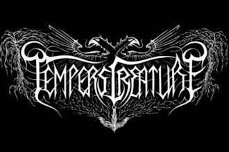 make unique black metal logo for your band