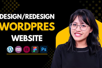 design, redesign, edit or build a SEO friendly and responsive wordpress website