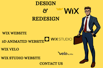 develop customize wix velo website design wix studio website custom wix website