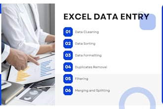 do data sorting, clean, merge, split and organize excel data