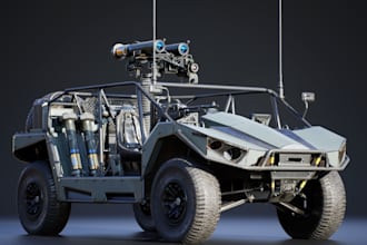 research and visualize 3d military vehicle,f1,f2 sport car,game car,sculpt3d,stl