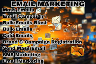 send bulk SMS marketing email blast, text message campaign email blast