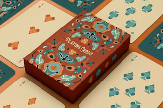 design custom tuck boxes for tarot, oracle, and playing card decks