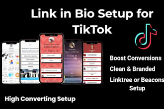 setup linktree ,beacons bio link for your tiktok to increase conversion rate