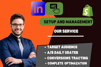 setup promote target market your saas linkedin business page, ads campaign