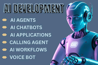 develop ai voice agent, ai chatbot ai calling agent, voice bot, whatsapp bot