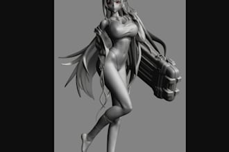 sculpt 3d anime figure,action figures diorama,3d scene sculpt,dnd miniature toy
