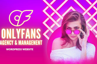 design your onlyfans agency website on wordpress