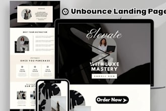 create high converting unbounce landing page