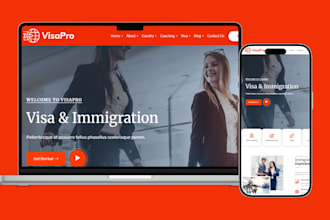 immigration website visa application consulting wordpress website lawyer website