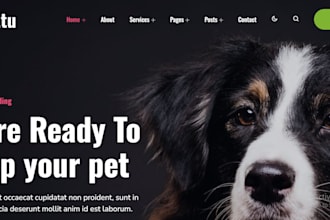 design pet product website pet shopify store ecommerce website