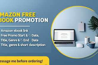 promote and advertise free kindle ebook or book at website