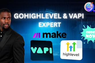 integrate vapi ai voice agent with gohighlevel, automate workflow using make com