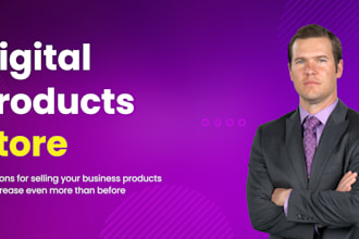 design high catching digital product store online courses