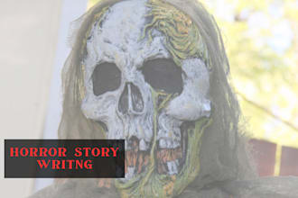 ghostwrite your horror story, scary story, thriller, true crime script, mystery