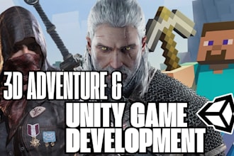 do unity game development, unity game, adventure unity game developer