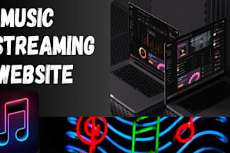 develop music streaming app, music streaming website, live streaming app