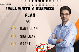 write a business plan to apply for sba loan or grant and bank loan