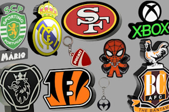 design 3d lightbox, coaster, 3d logo, keychain, lithopane 3mf and stl in 10hours