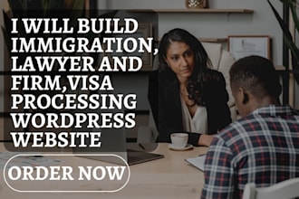 build immigration lawyer and firm visa processing wordpress website