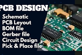 do high quality pcb design, schematic, gerber and bom in altium, kicad
