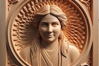 carve 3d bas relief model 3d wood carving 2d to 3d image conversion stl