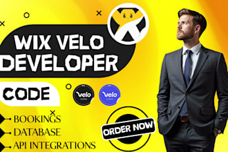build and develop custom wix velo code, databases, apis, bookings and dashboards