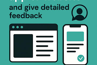 test your app or website and give detailed feedback