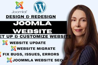 design joomla website redesign joomla website, fix errors, joomla site upgrade