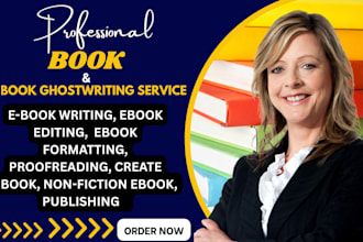 ghostwrite proofread edit and format fiction and non fiction book