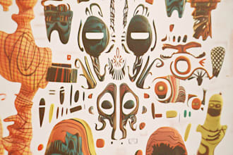 draw doodle art illustration designs on any topic