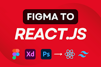 convert figma to react website or any design to react js
