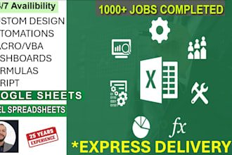 create and fix any excel formula and macros