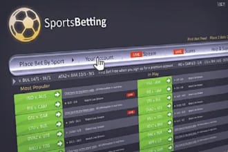 build fantastic tournament website, sports website, blackjack, poker, bet app