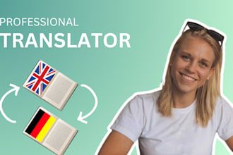 provide professional english to german book translations
