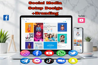 social media design and setup