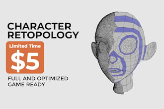 retopologize your 3d character for animation or games
