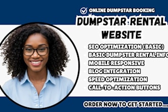 design a professional dumpstar rental website