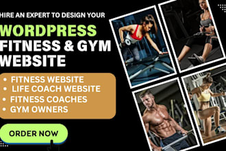 design gym fitness life coaching sports yoga workout personal trainer website