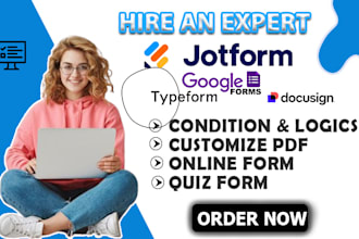 build forms sales funnel automation with jotform typeform hubspot zoho expert