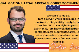 be your civil litigation lawyer and help you prepare lawsuits, motion, complaint