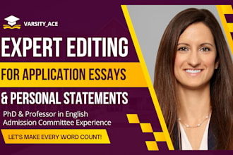 proofread and edit your personal statement of purpose for university application