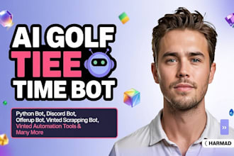 build custom golf tee time bot golfnow bot golf teeoff bot golf time slot bot
