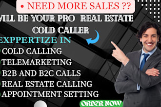 be your virtual assistance do b2b and b2c calling and set appointment