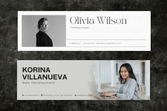 professionally design linkedin banners, covers for facebook and twitter