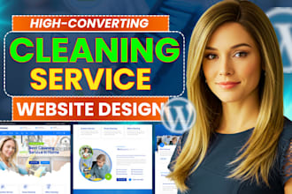 build cleaning service website wordpress website with booking koala