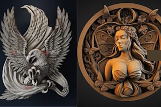 do 3d emblem ,seal, stamp, monogram, badge, company emblem, 3d vintage, cannabis