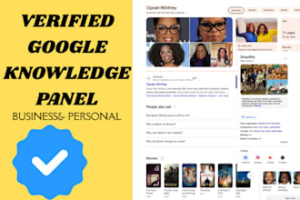 create a verified google knowledge panel for individuals and businesses