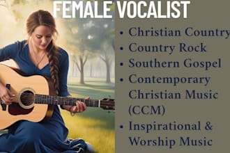 be your christian country rock female singer, songwriter, song lyrics vocalist